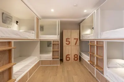 Cama o camas de una habitación en Cats Hostel Córdoba