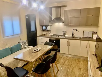 Una cocina o zona de cocina en Rincon de los artesanos