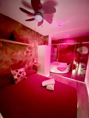 Cama o camas de una habitación en Casita en el Tajo