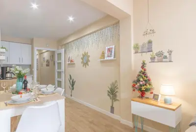 Una cocina o zona de cocina en Geysotur JUANI Centro Parking y Wifi gratis