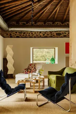 Zona de estar de La Dehesa de Don Pedro