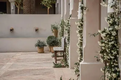 Jardín al aire libre en La Dehesa de Don Pedro