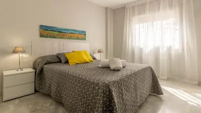 Cama o camas de una habitación en Apto. City Hall