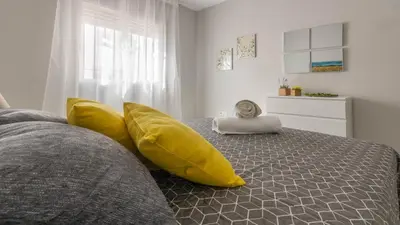 Cama o camas de una habitación en Apto. City Hall