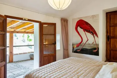 Cama o camas de una habitación en Finca Fabulosa - Nudist Resort - Adults Only