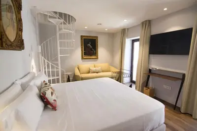 Cama o camas de una habitación en Hotel Oleum - Parking Gratuito bajo disponibilidad y reserva previa