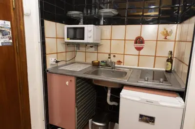 Una cocina o zona de cocina en La Cabaña