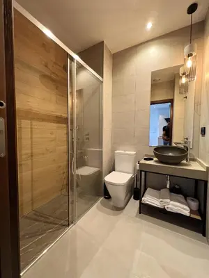 Un baño de Cosy apartment in Córdoba, city view, 32 sqm, balcony