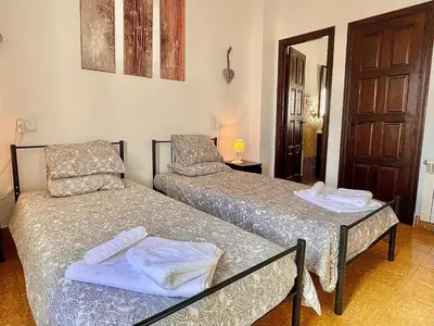 Cama o camas de una habitación en El Rincon del Torcal