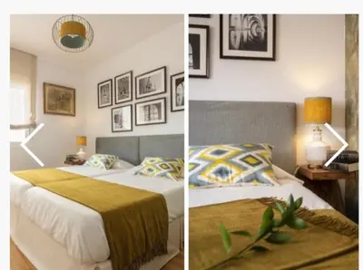 Cama o camas de una habitación en Exclusivo Duplex con terraza en Sevilla