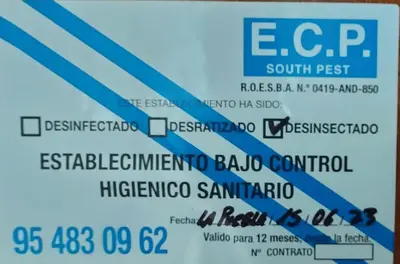 Certificado, premio, señal o documento que está expuesto en Casa Yerbabuena