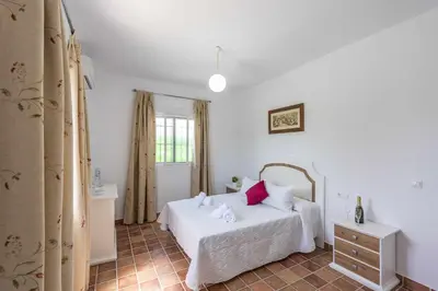 Cama o camas de una habitación en Casa Rural Brisa del Valle