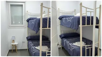 Cama o camas de una habitación en Apartamento Torero II