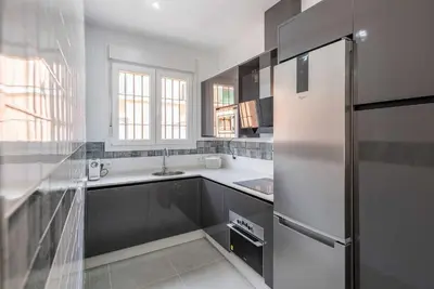 Una cocina o zona de cocina en Apartamento Torero II