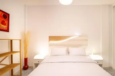 Cama o camas de una habitación en La Puerta del Cielo