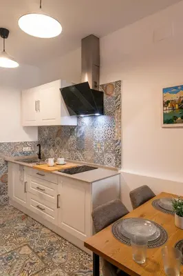 Una cocina o zona de cocina en La Puerta del Cielo