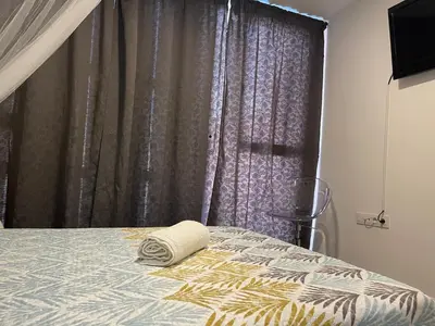 Cama o camas de una habitación en Alojamiento Turístico Un Mar De Olivos Jaén