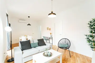Zona de estar de Peral Suite Sevilla