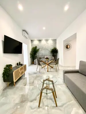 Una televisión o centro de entretenimiento en Apartamento Isasa