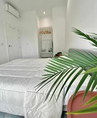 Cama o camas de una habitación en Apartamento Isasa