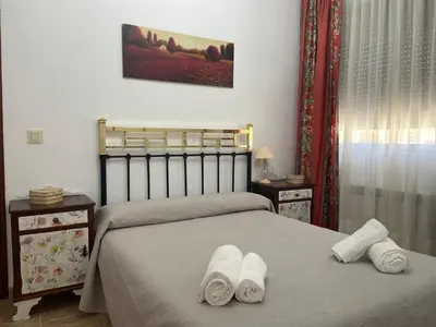 Cama o camas de una habitación en Casa La Tinaja