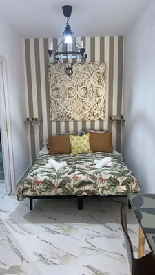 Cama o camas de una habitación en San Amador