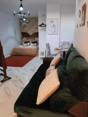 Cama o camas de una habitación en San Amador