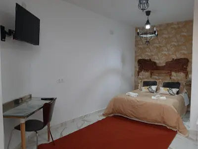 Cama o camas de una habitación en Santa Marta