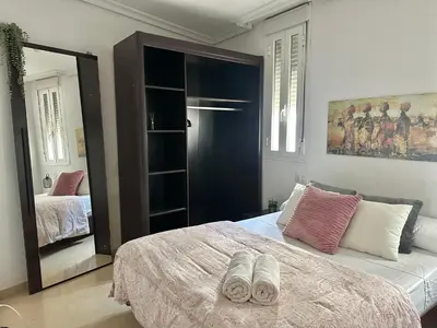 Cama o camas de una habitación en Corredera Cordoba