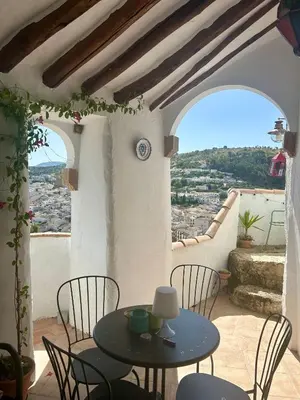 Un balcón o terraza de Las casillas de la Villa ALEGRÍAS