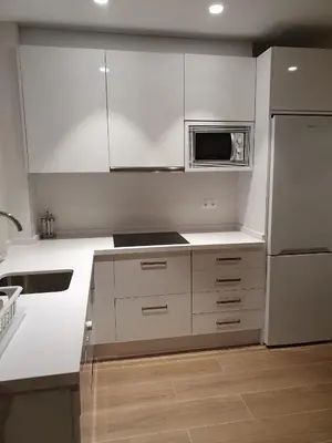 Una cocina o zona de cocina en Apartamento María Mendoza