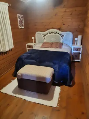 Cama o camas de una habitación en Casa Madera Urbanizacion Socorro