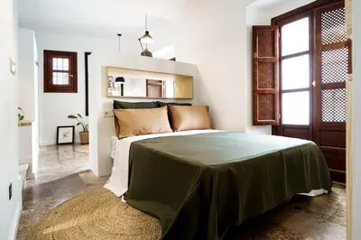 Cama o camas de una habitación en La Casa del Arte