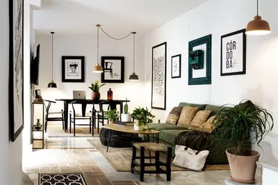 Zona de estar de La Casa del Arte