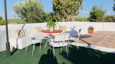 Un patio o zona al aire libre en Casa Rural Faltriquera Setenil