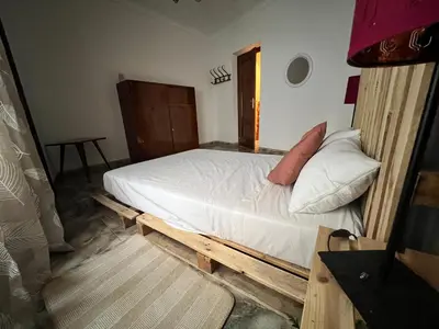 Cama o camas de una habitación en Las Parras House - ViviendaRural en Torredelcampo