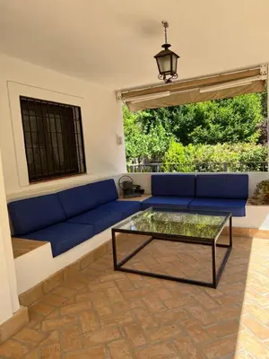 Zona de estar de Villa ALJARAL, Espectacular,piscina,chimenea, climatización, wifi