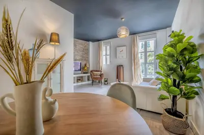 Zona de estar de Apartamento cerca de la MEZQUITA DE CORDOBA & FREE PRIVATE PARKING