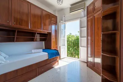 Cama o camas de una habitación en Sevillano apto en Centro cerca de Santa Justa