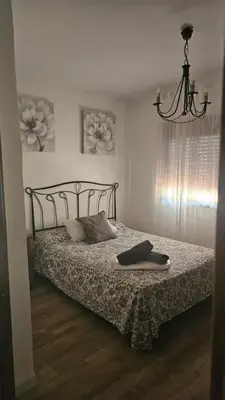Cama o camas de una habitación en CASA RURAL SANTA ELENA