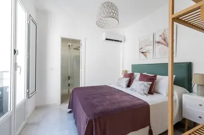 Cama o camas de una habitación en BeHouse Alfalfa