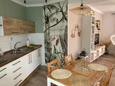 Una cocina o zona de cocina en MiraSierraHome... Tú hogar de vacaciones!