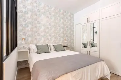 Cama o camas de una habitación en Loft en Centro Histórico con bicis gratis