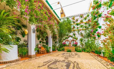 Jardín al aire libre en El rincón de Jesús y Loli
