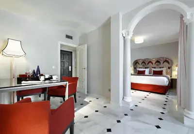 Cama o camas de una habitación en Eurostars Conquistador