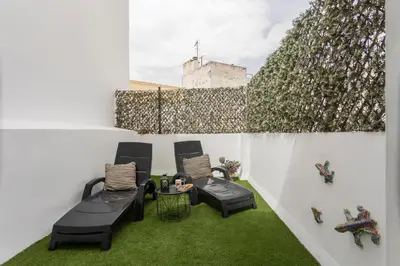 Zona de estar de Terrace & chill Urban Penthouse