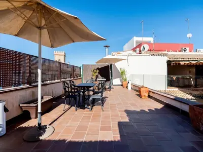 Un balcón o terraza de Green-Apartments Lumbreras