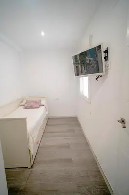 Cama o camas de una habitación en Apartamento Piedra Escrita
