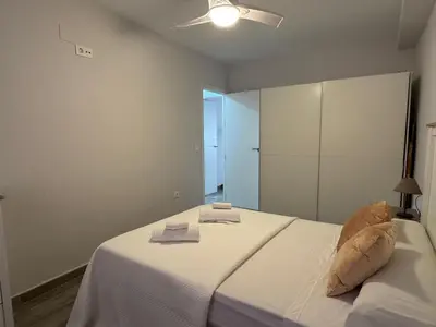 Cama o camas de una habitación en Apartamento La Verdad