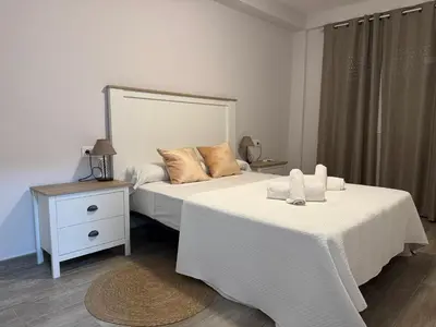 Cama o camas de una habitación en Apartamento La Verdad